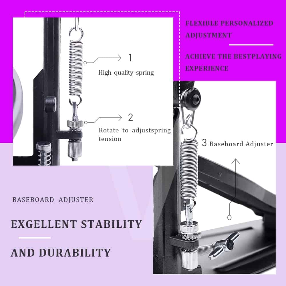 Pedal Doble para Batería Vaisoeny, Pedal Doble de Cadena - Imagen 5
