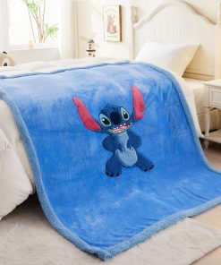 Manta 3D de Sherpa Bordada con Dibujos Animados NEWCOSPLAY