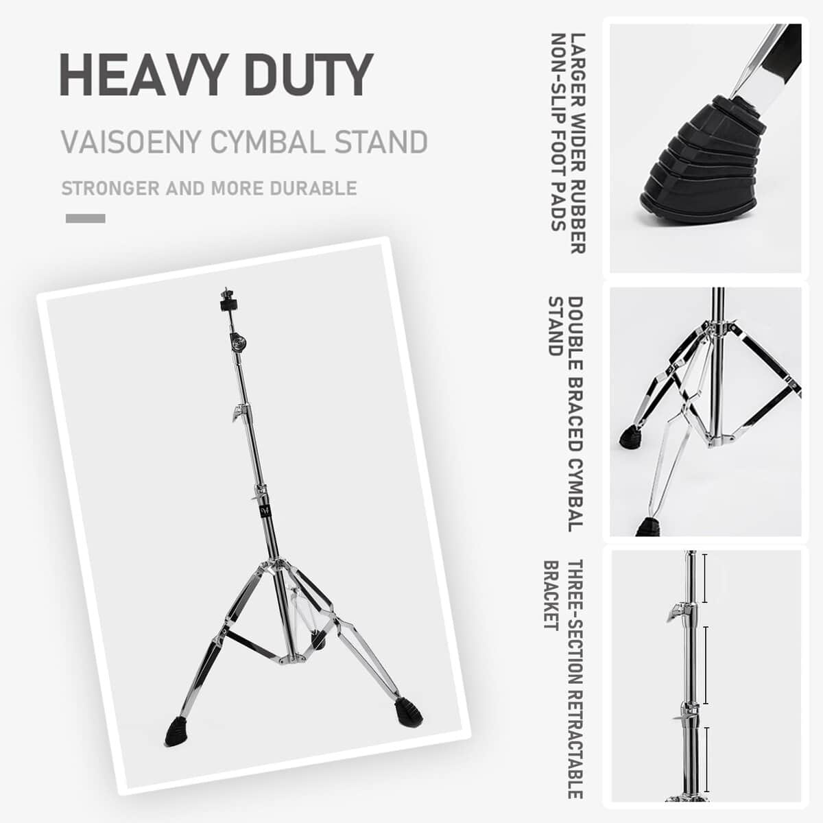 Soporte para platillos rectos Vaisoeny de doble refuerzo - - Imagen 5
