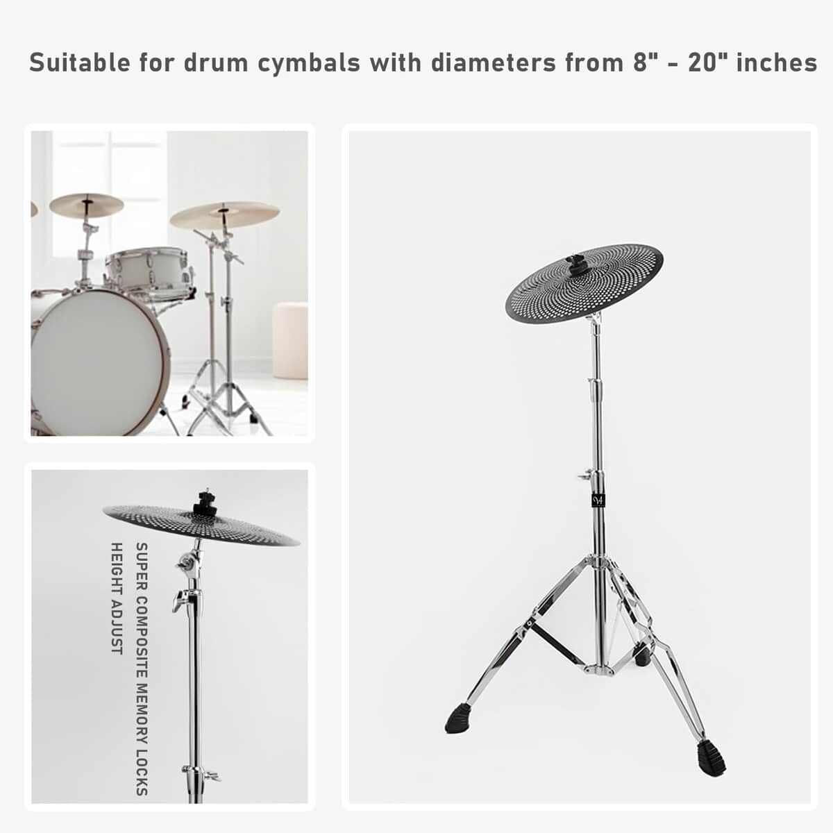 Soporte para platillos rectos Vaisoeny de doble refuerzo - - Imagen 3