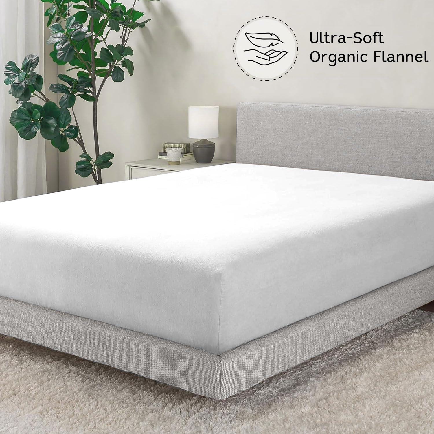 Sábana Ajustable Extra Profunda - 100% Algodón Orgánico - Imagen 4