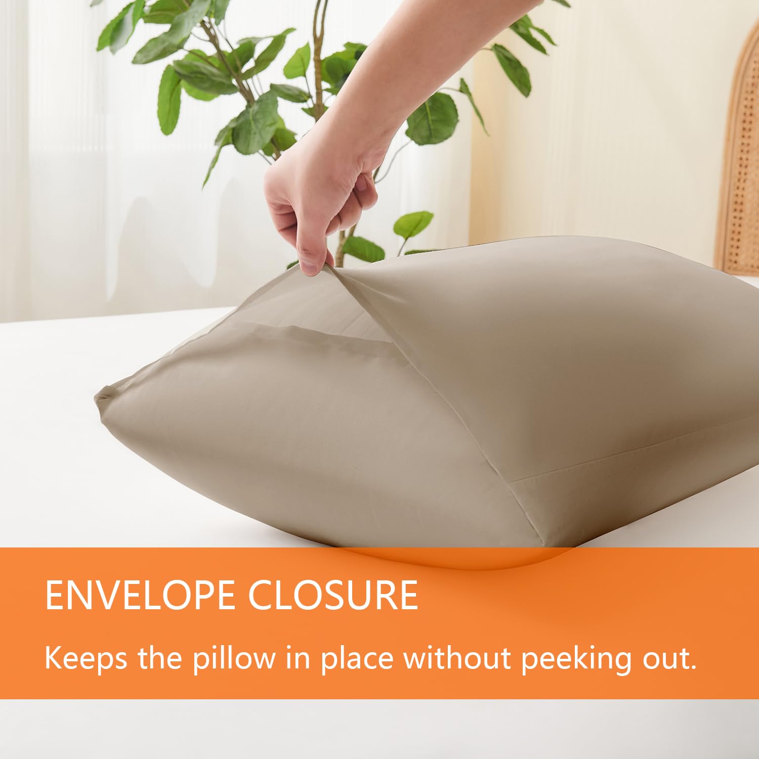 Set de Edredón King YOOHU Beige, 3 Piezas Juego de Cómodo - Imagen 7