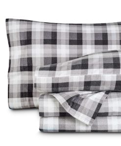 Juego de sábanas de franela Bare Home, estampado, 100%