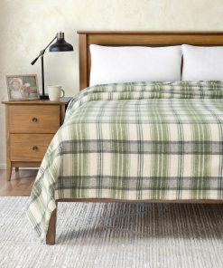 Manta Poyet Motte Tahoe 450GSM de Lana -Olive