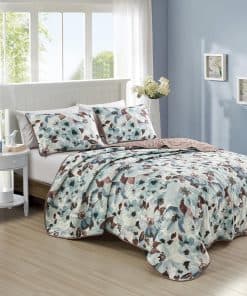 Set de Edredón ESCA de 3 Piezas con Estampado de Acuarela