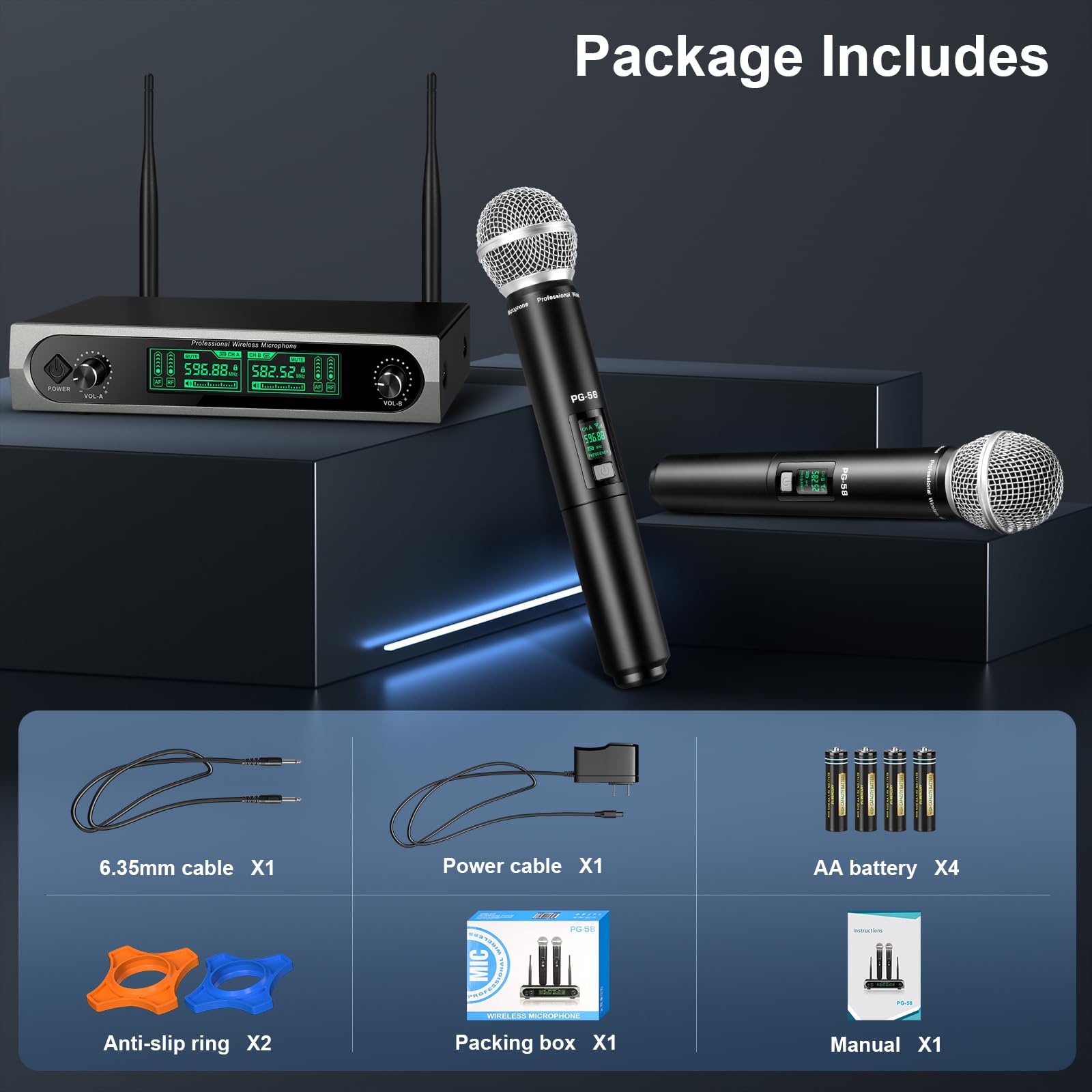 Sistema de Micrófono Inalámbrico ZOMON, Set de Micrófono - Imagen 7