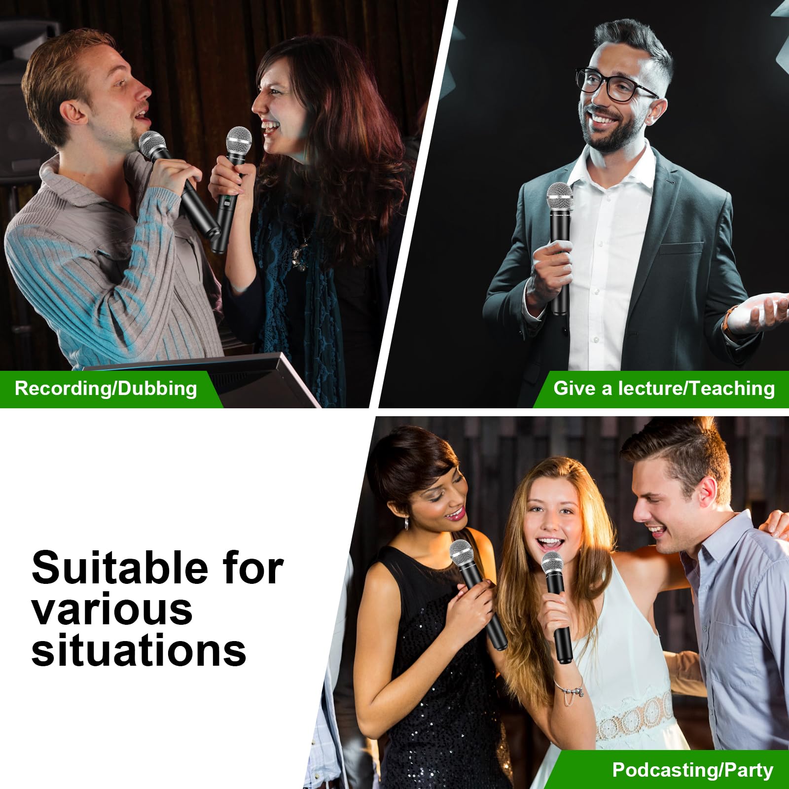 Sistema de Micrófono Inalámbrico ZOMON, Set de Micrófono - Imagen 8