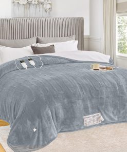 Manta Eléctrica greenoak Tamaño King 100"X90" -Gris Paloma