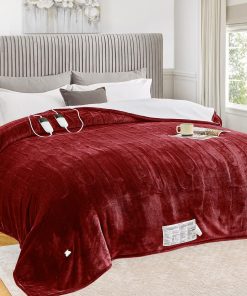 Manta eléctrica calentada greenoak tamaño King 100"X90" con