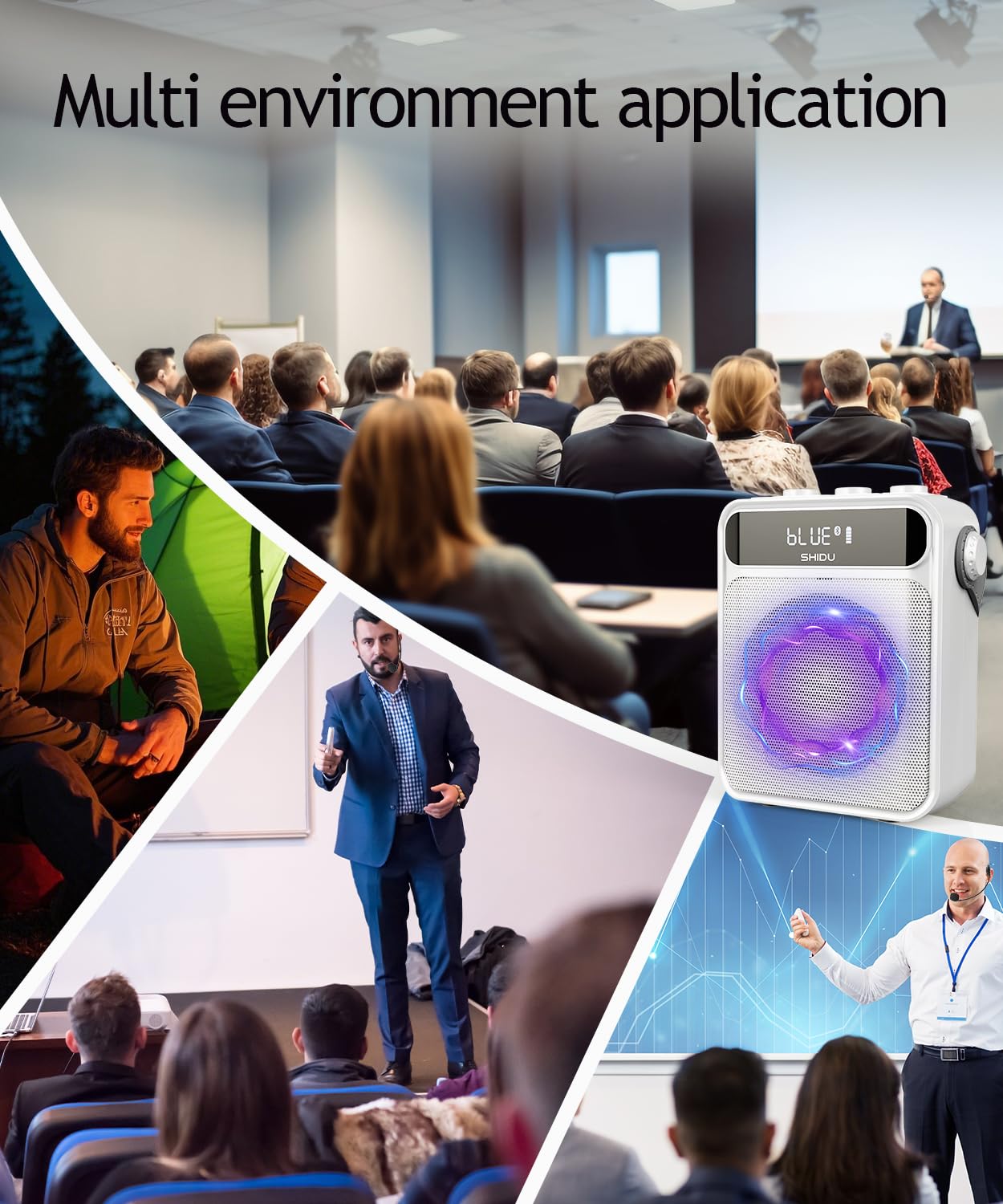 Amplificador de Voz SHIDU con Micrófono -ire Libre - Imagen 9