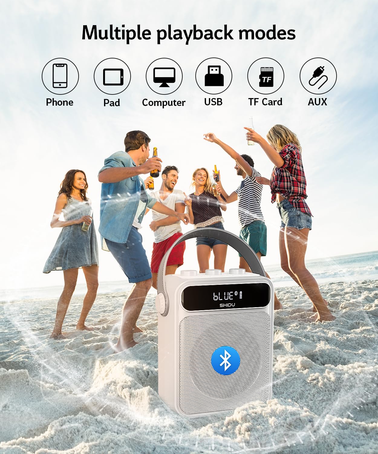 Amplificador de Voz SHIDU con Micrófono -ire Libre - Imagen 8