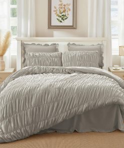 Juego de edredón Queen CAPALOCA Gris - Juego de edredón