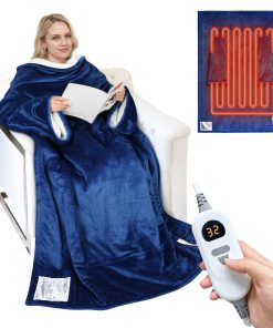 Manta eléctrica con mangas Catalonia, manta -Azul