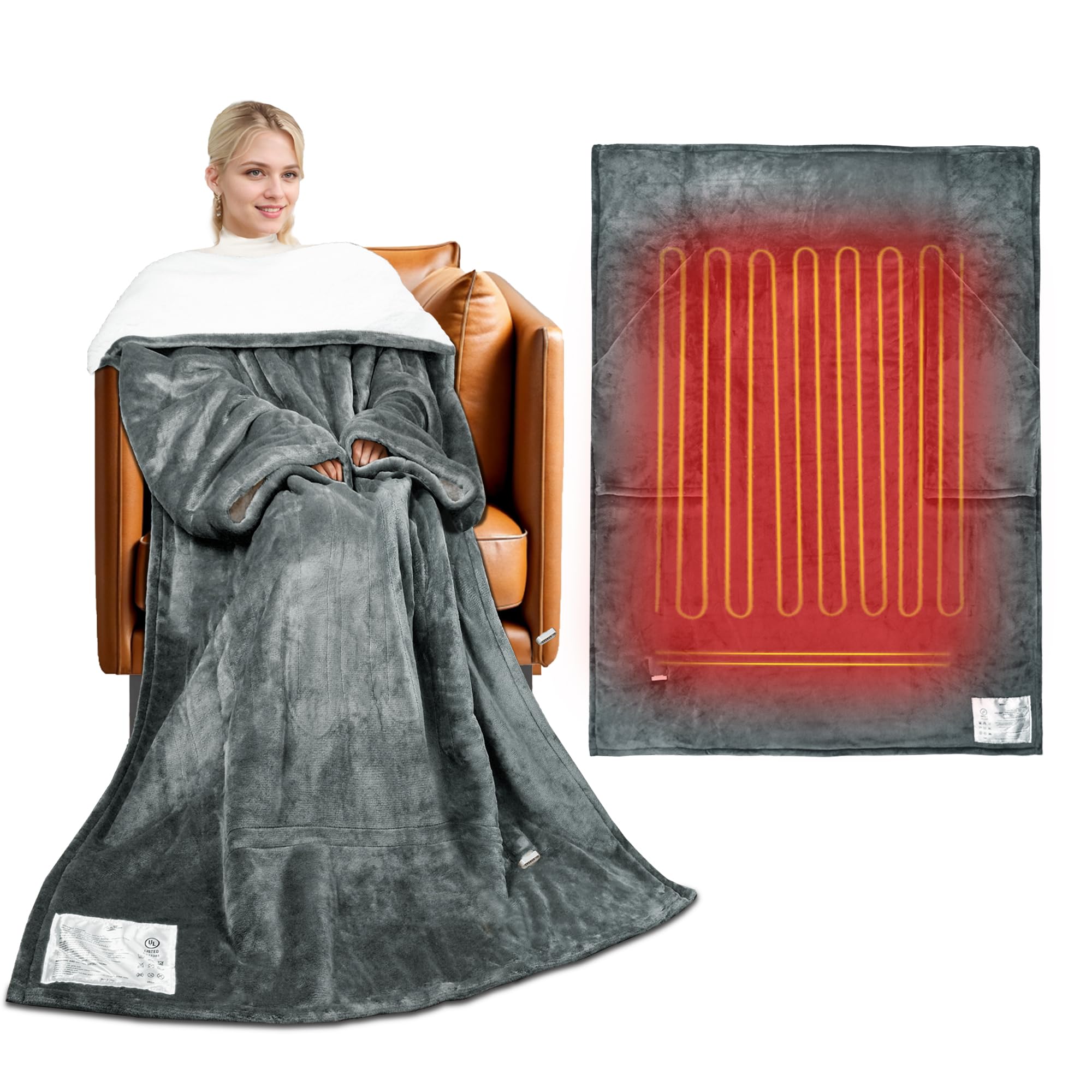 Manta Térmica Tirrinia, Manta Eléctrica para Usar, Manta