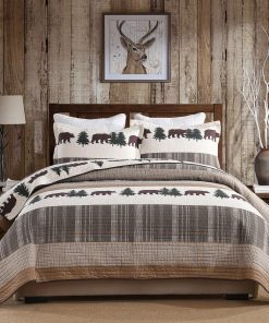 Colcha Queen Size PERHOM Cabin - 100% algodón, Juego de