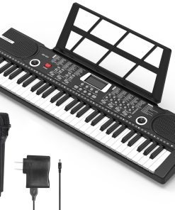 Piano digital de 61 teclas con altavoz incorporado,