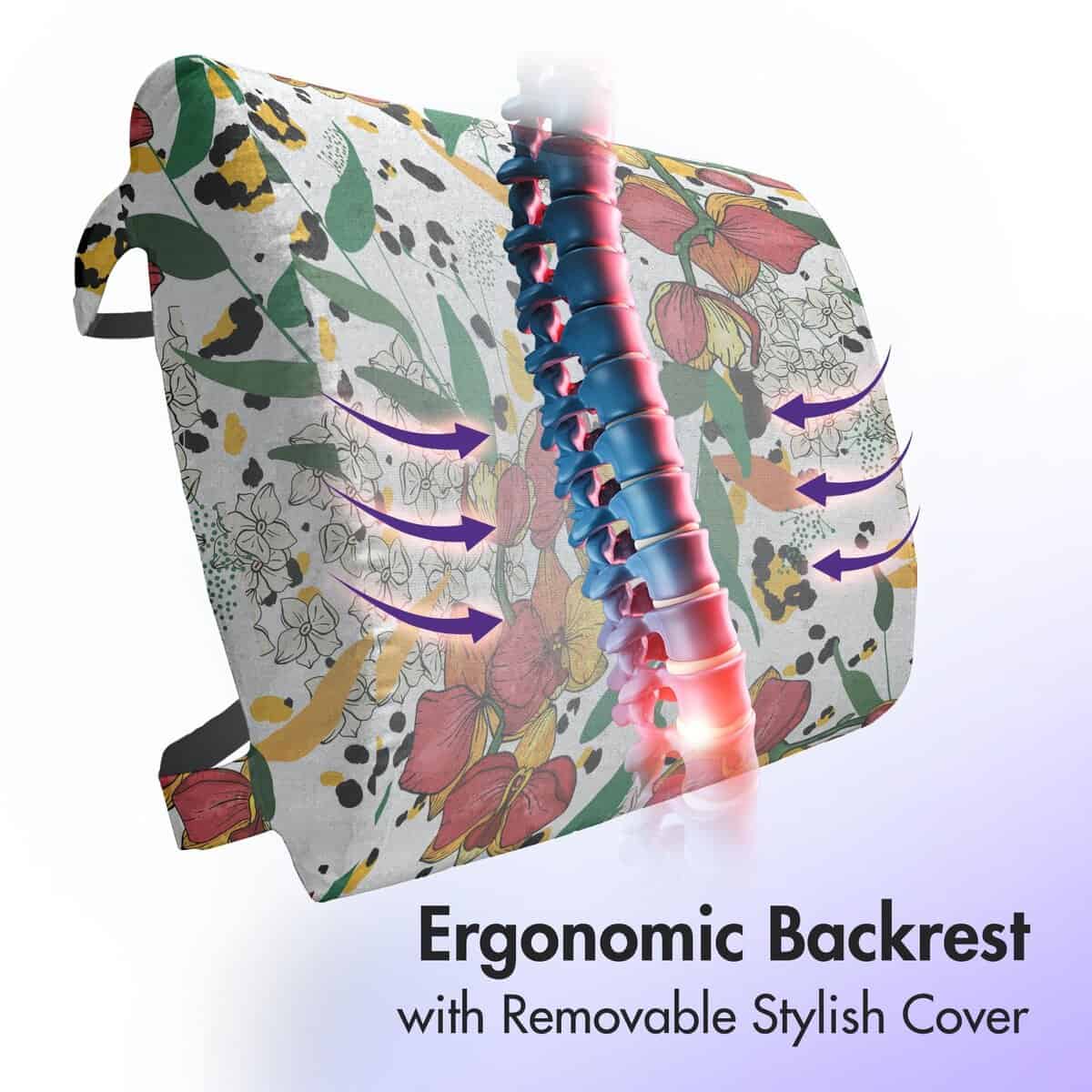 Almohada de soporte lumbar Lunarable Exotic, Ramo de lirios - Imagen 4