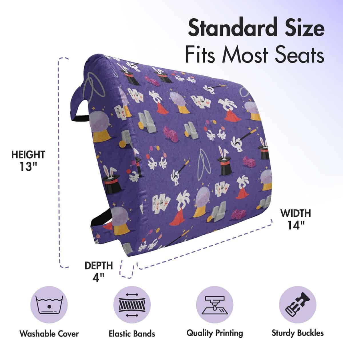 Almohada de soporte lumbar Lunarable Wizard, Patrón - Imagen 5