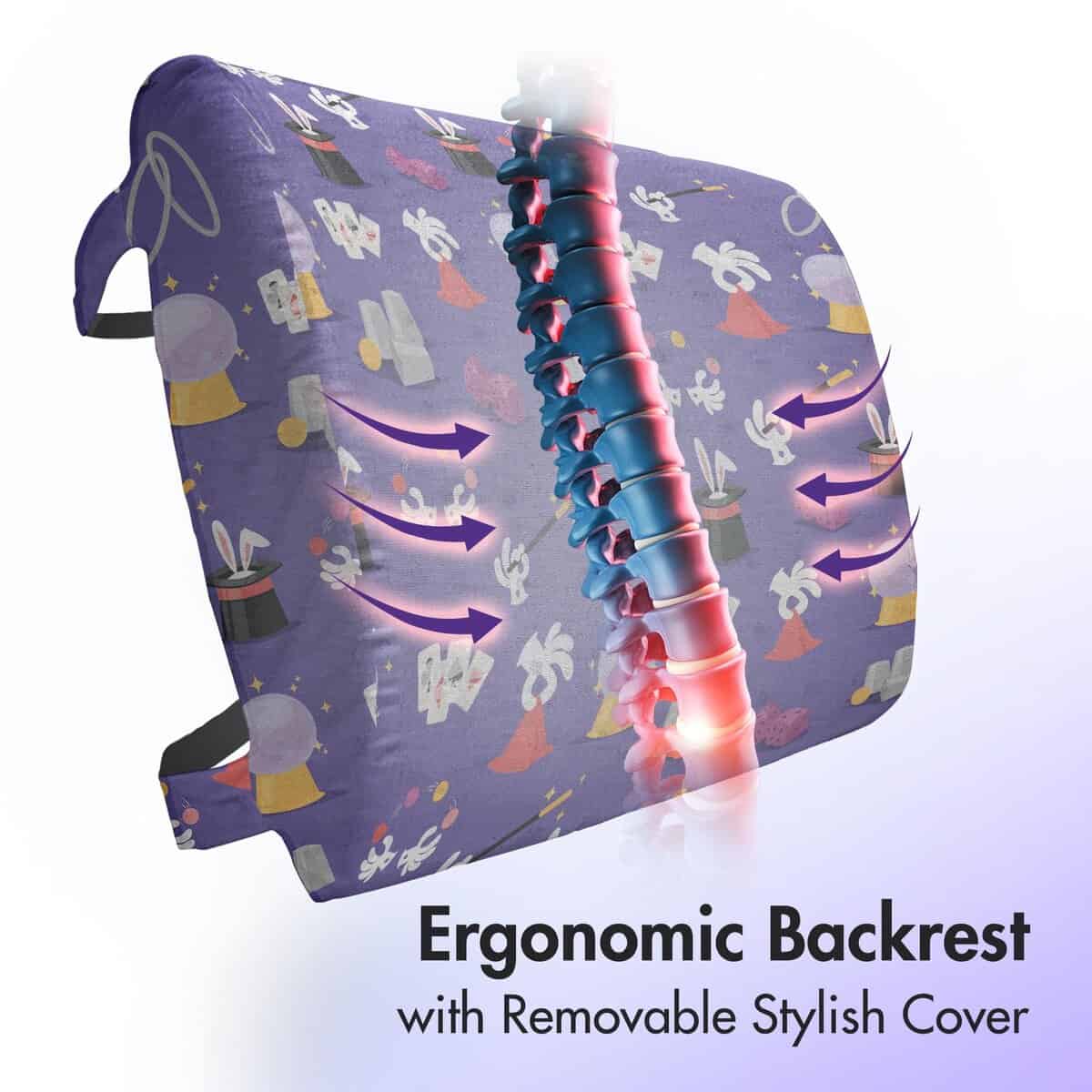 Almohada de soporte lumbar Lunarable Wizard, Patrón - Imagen 4