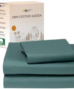 Juego de sábanas 100% algodón Twin de California Design Den