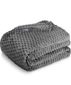 Manta de felpa texturizada Bare Home Microplush - King -