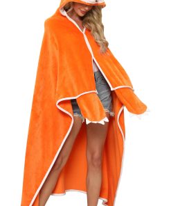 Manta con Capucha de Zorro para Adultos - Disfraz de Zorro