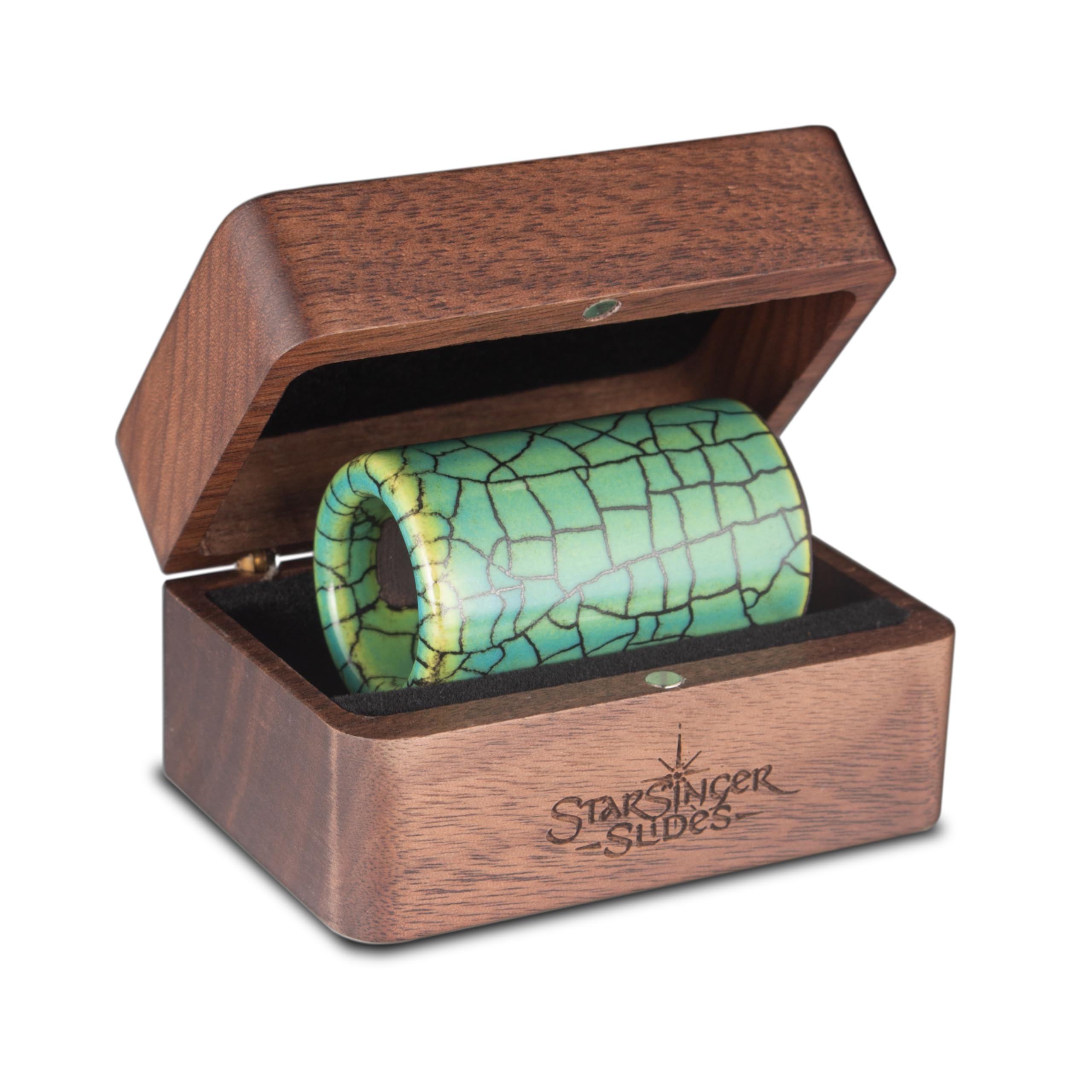 Jade Warrior Green Ceramic Guitar Slide Bundle - Hecho a