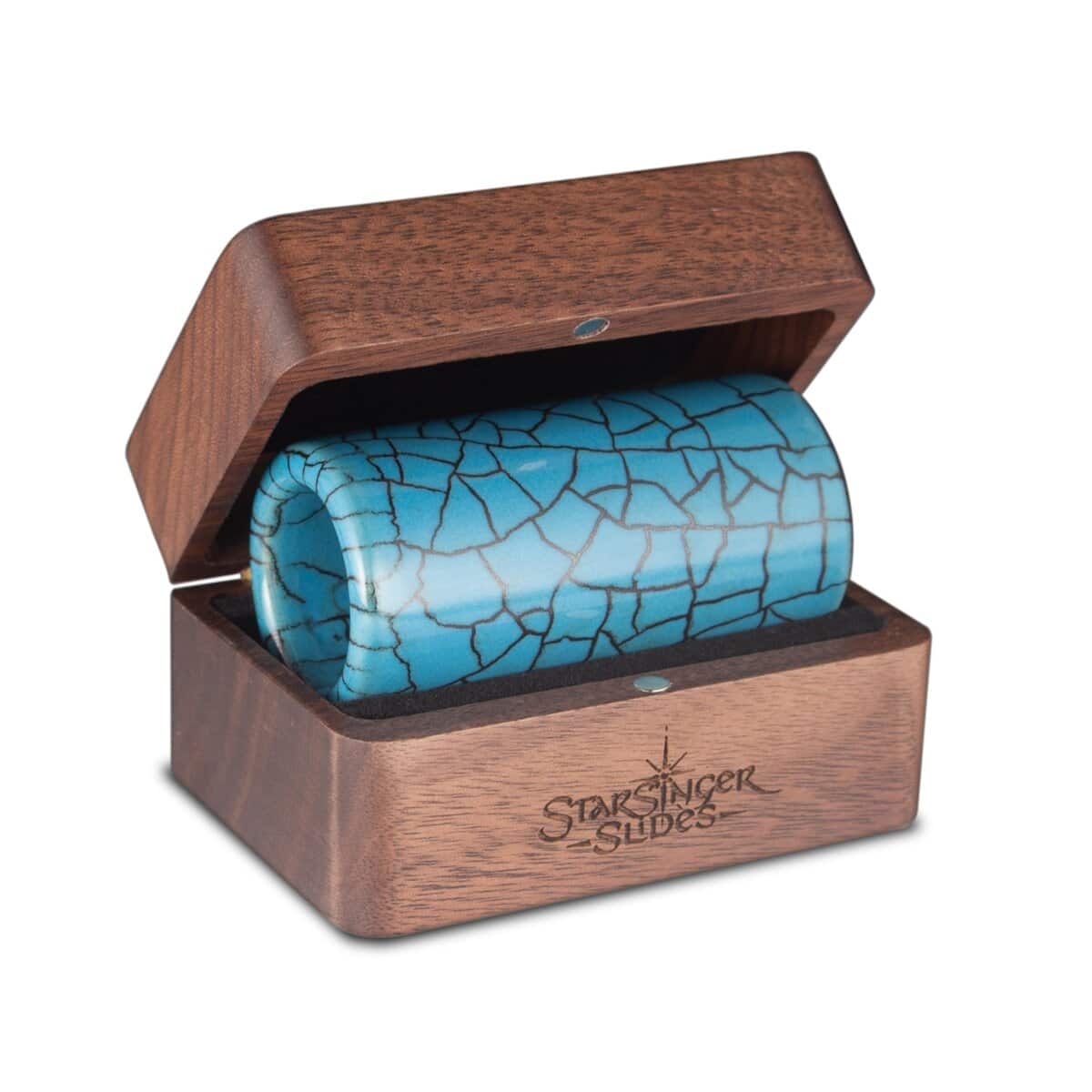 Slide de Guitarra de Cerámica Pura - Brillante Azul