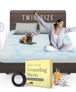 Sábanas de Conexión a Tierra para Cama Individual 39x75x15,