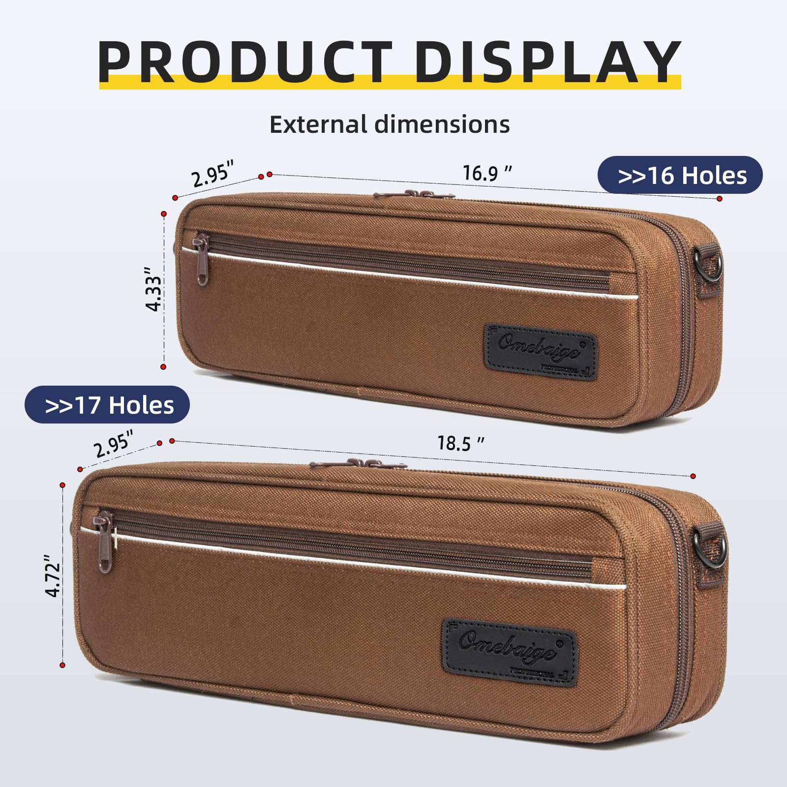 Bolsa de Flauta Profesional Omebaige Con Funda para Estuche - Imagen 4