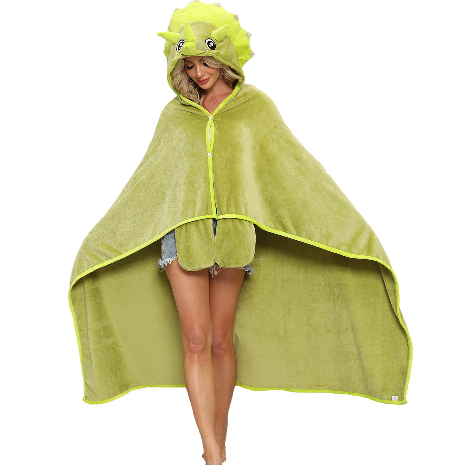 Manta con diseño de Triceratops - Manta animal divertida