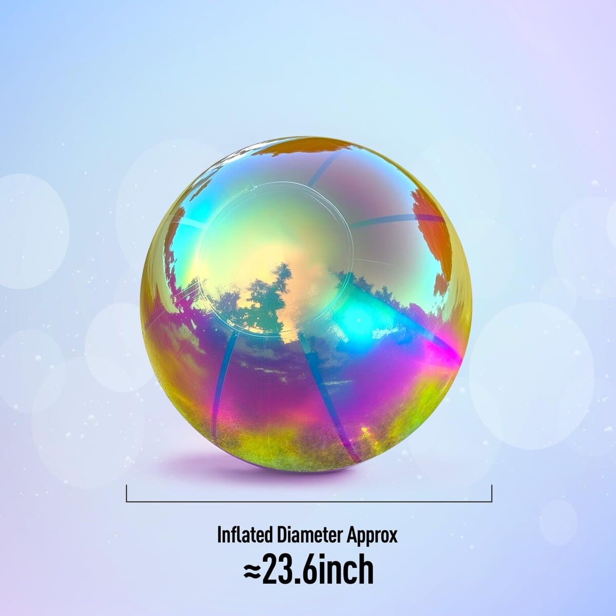 Bola de Espejo Inflable Gigante OZIS, Globos Brillantes y - Imagen 3