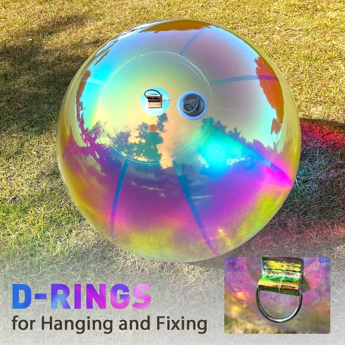 Bola de Espejo Inflable Gigante OZIS, Globos Brillantes y - Imagen 4