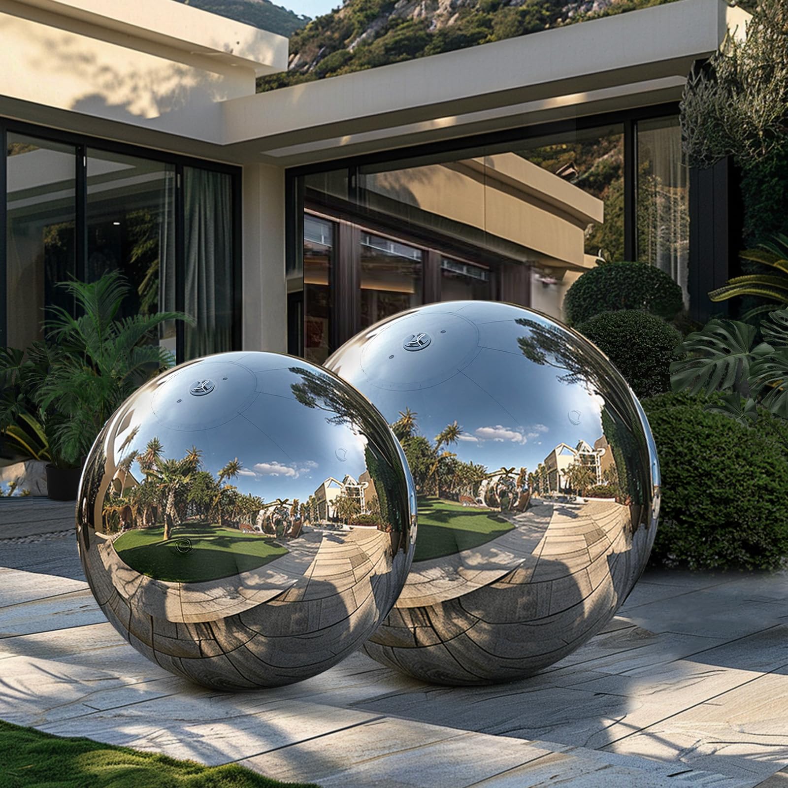 Esfera Inflable Gigante OZIS Airtight con Efecto Espejo,