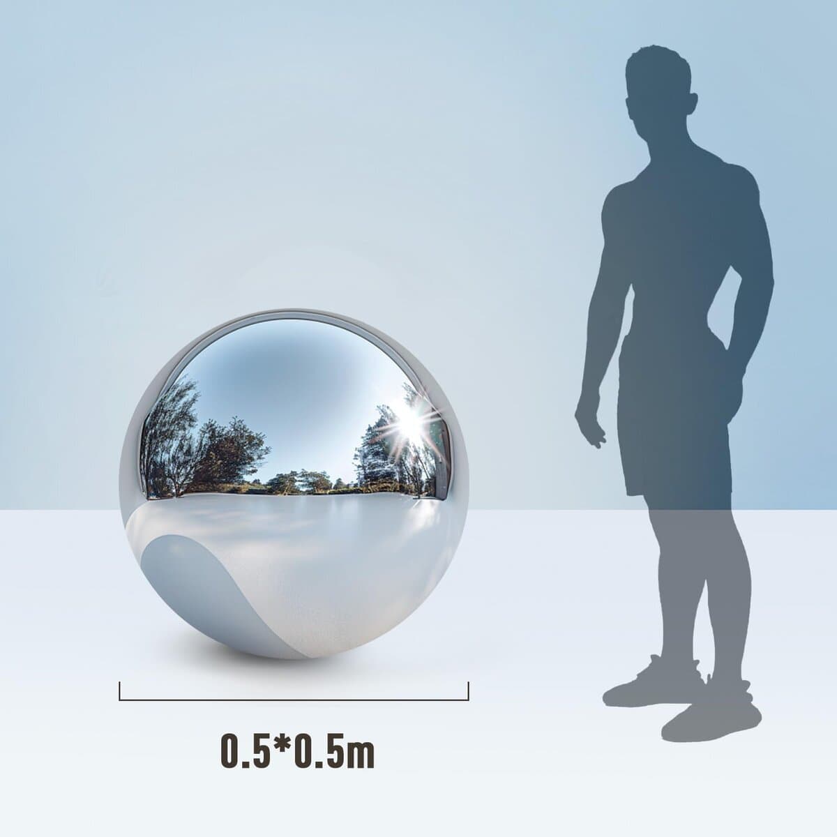 Bola de Espejo Inflable Gigante OZIS, Bolas Grandes de PVC - Imagen 3