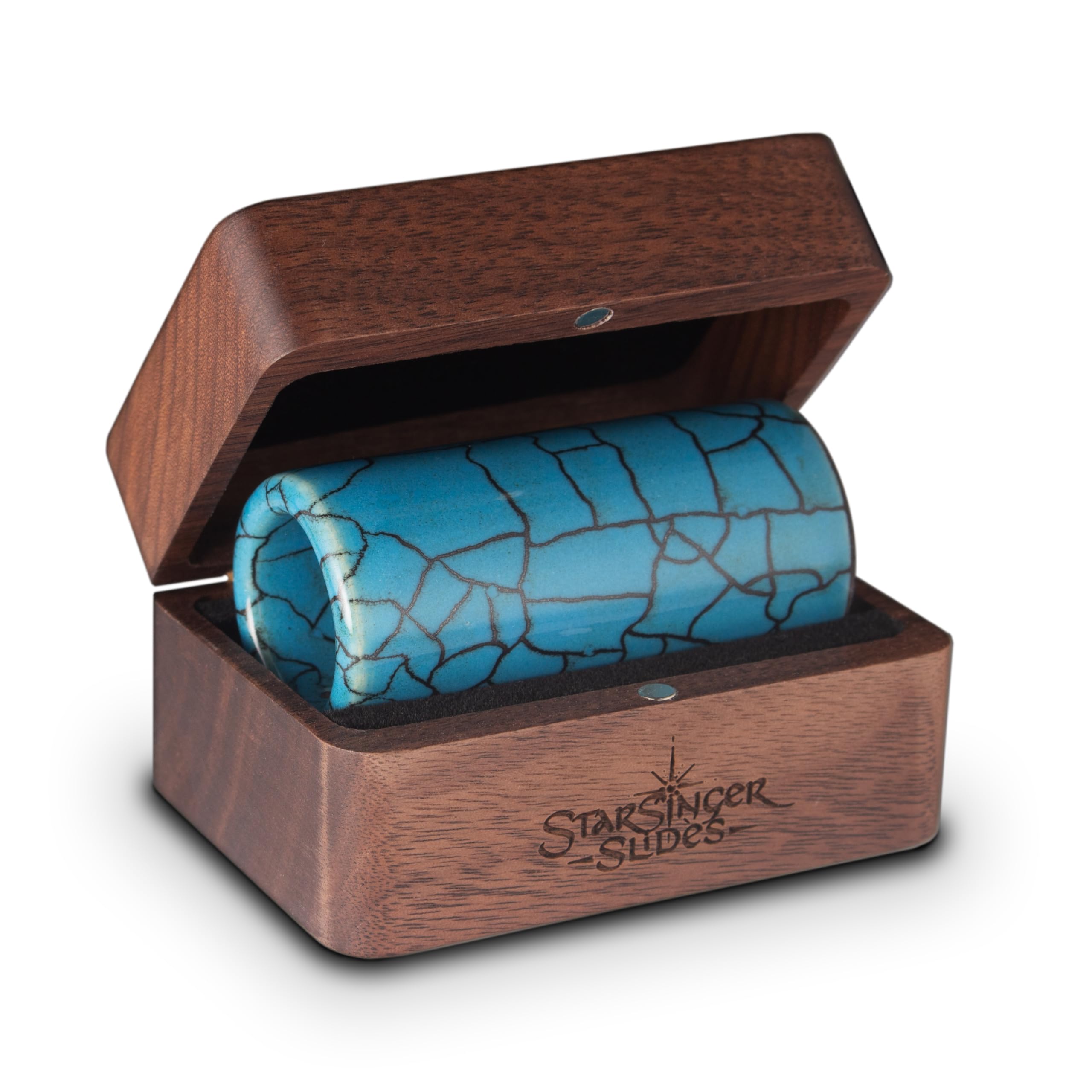 Deslizador de Guitarra de Cerámica Pura - Brillante Azul