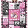 Manta de Caballo para Niñas Mujeres Amantes de los Caballos