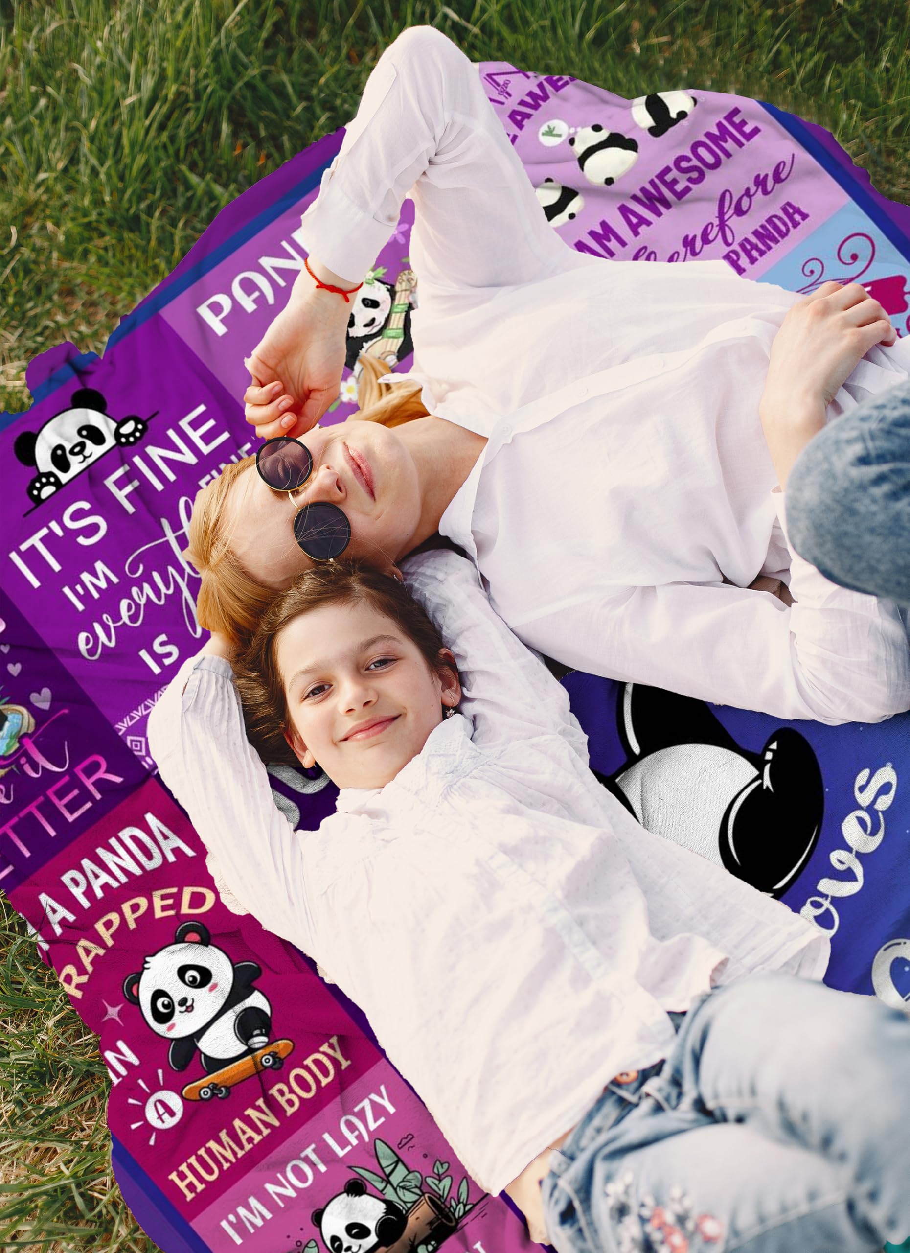 Manta de Panda para Niñas Mujeres Amantes de los Pandas - Imagen 6