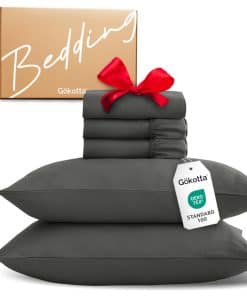 Juego de sábanas de 5 piezas GOKOTTA para cama ajustable