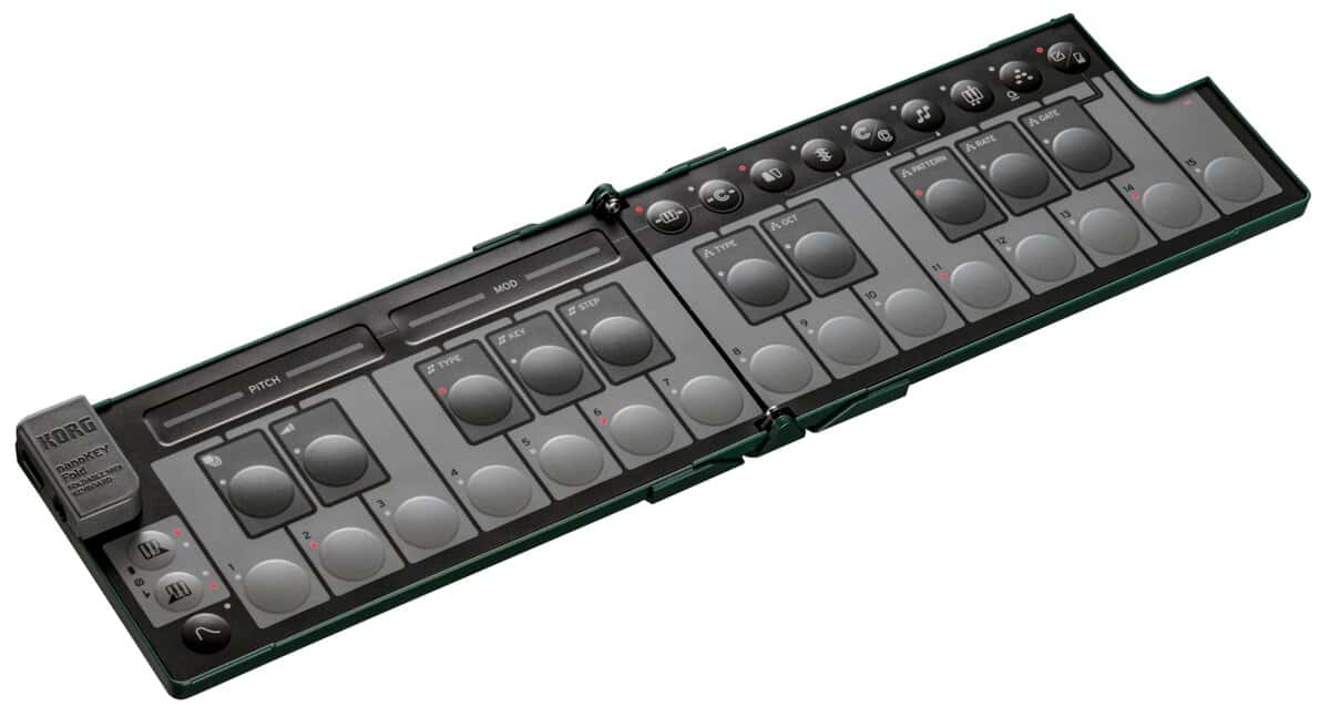 Korg nanoKEY Fold | Teclado MIDI Plegable - Verde Alpino