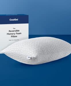 Almohada de espuma viscoelástica y gel fresco reversible,