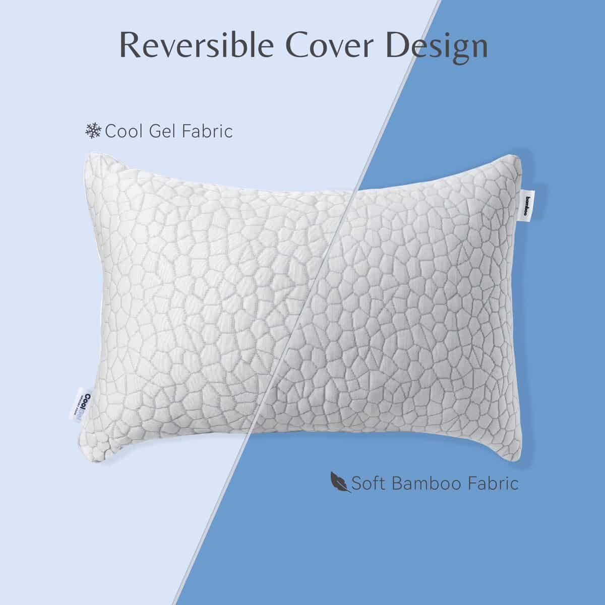 Almohada de espuma viscoelástica y gel fresco reversible, - Imagen 5