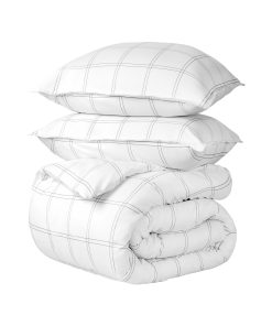 Juego de Edredón Bare Home - Tamaño -Blanco/Gris