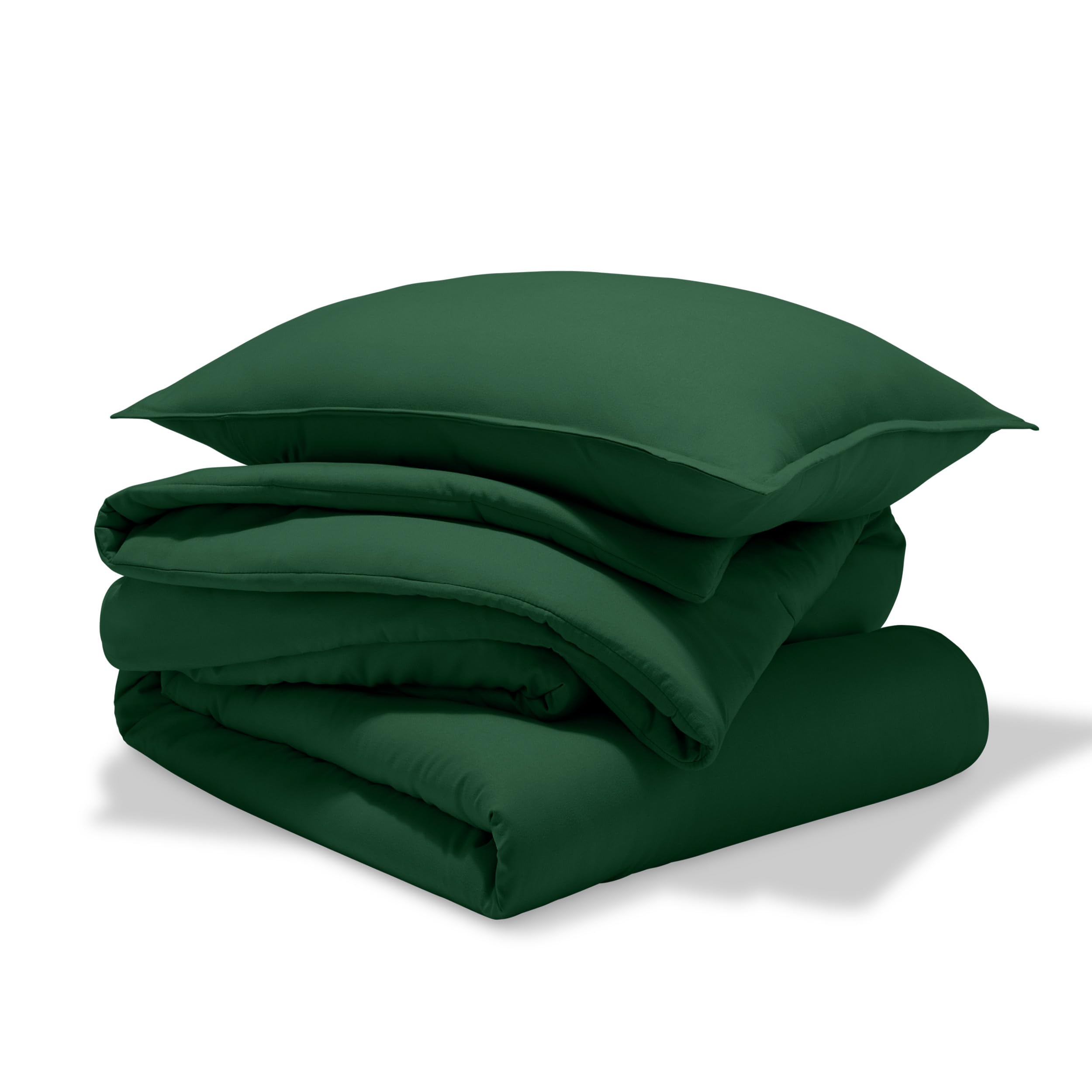 Juego de edredón Bare Home - Tamaño -Verde Bosque