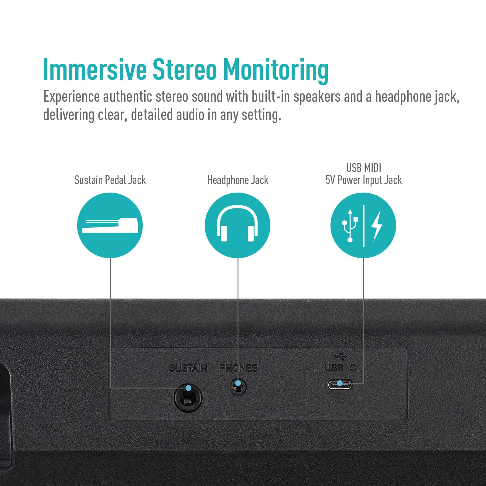 Teclado Electrónico Premium de 61 Teclas Sonicake para - Imagen 5
