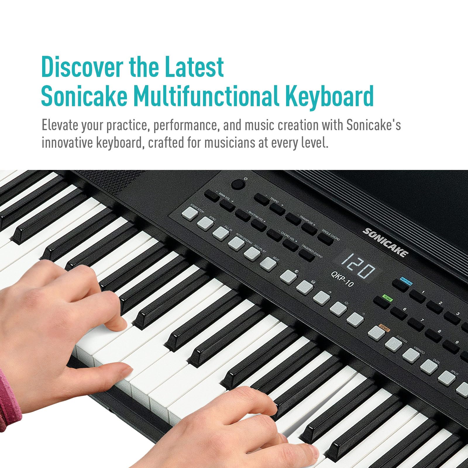 Teclado Electrónico Premium de 61 Teclas Sonicake para - Imagen 3