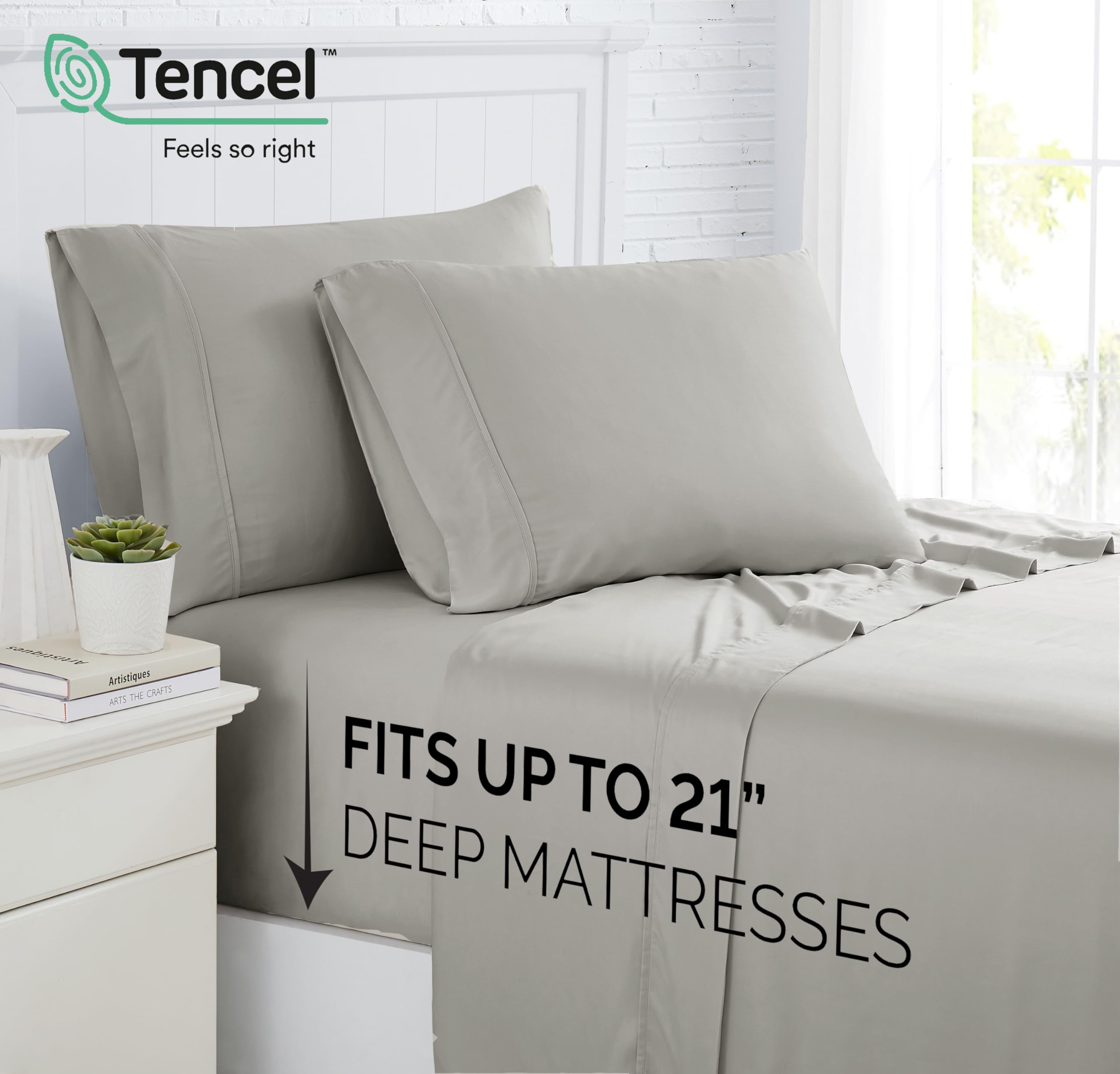 Juego de sábanas de lujo Southshore Fine -Gris acero - Imagen 4