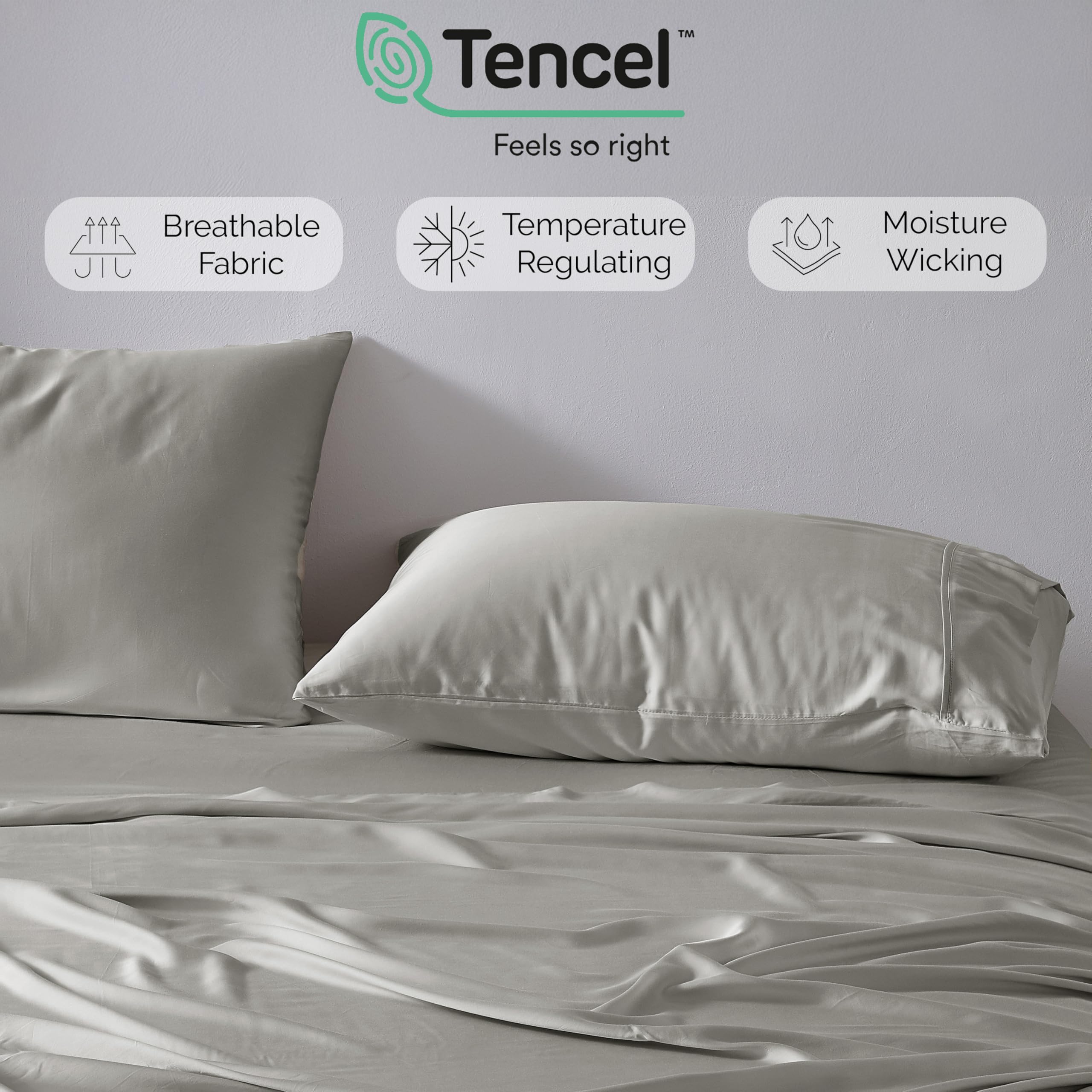 Juego de sábanas de lujo Southshore Fine -Gris acero - Imagen 3