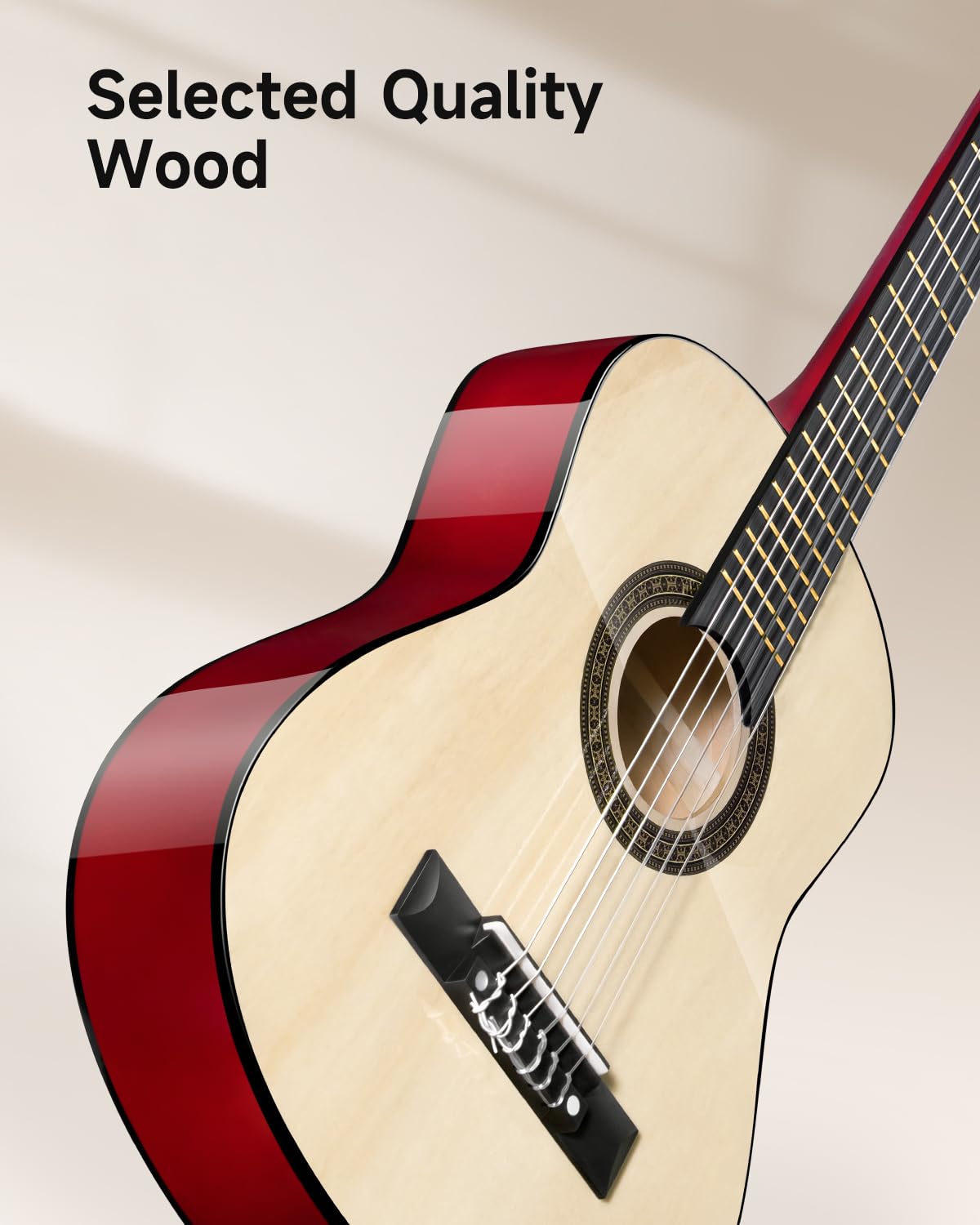 Guitarra Acústica Moukey de 30" para Principiantes Niños - Imagen 6