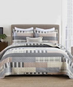 Juego de Edredones a Cuadros QuiltEase Tamaño King - Set de